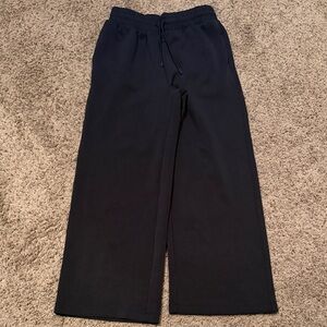 All in Motion Women’s Black Wide-Leg Sweatpants with Drawstring
